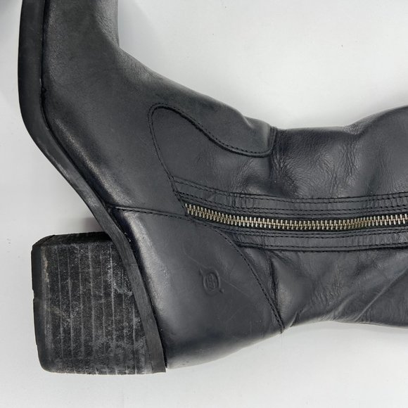 Born Black Leather Uchee Boot Knee High - Picture 2 of 5